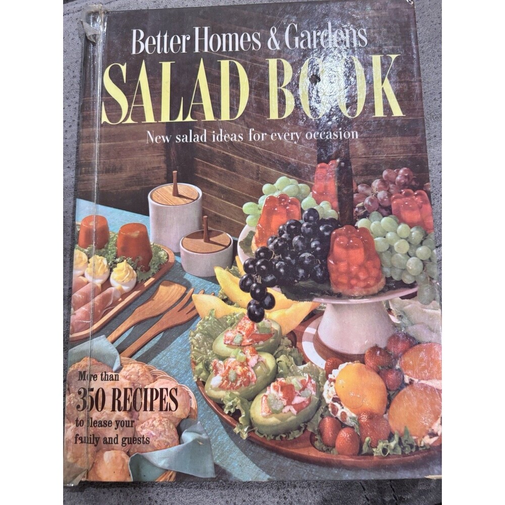 Better Homes & Gardens Salad Book 1958 Vintage Hardcover 350+ Recipes